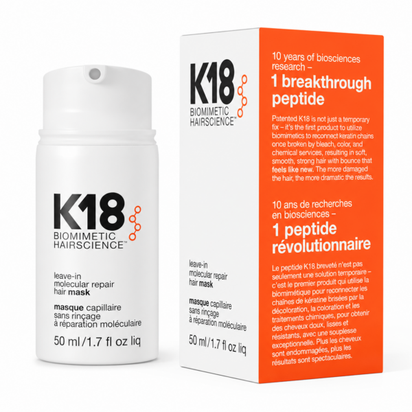 Inicio K18 para el cuidado y fortalecimiento del cabello pintado y maltratado